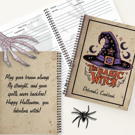 Carnet Script Halloween Sorcière Épouvantable Sombre Pers
