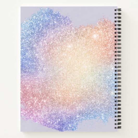 Carnet Script holographique Parties scintillant moderne S (Dos)