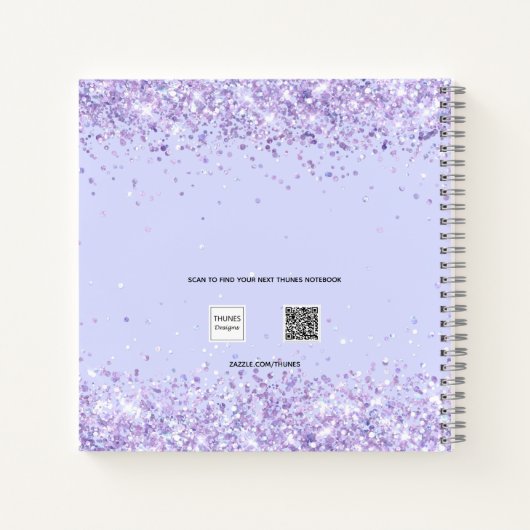 Carnet Script initial du monogramme de la lavande (Dos)