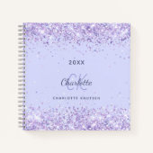 Carnet Script initial du monogramme de la lavande (Devant)