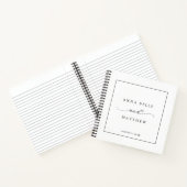 Carnet Script minimaliste moderne Elégant Mariage invité (Intérieur)