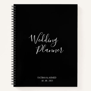 Carnet Script minimaliste moderne Wedding planner musulma