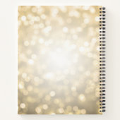 Carnet Script moderne Gold Lights 30th Birthday GUEST LIV (Dos)