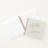 Carnet Script moderne Notes personnalisées & Musées ivoir (Intérieur)