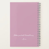 Carnet Script moderne personnalisé Pretty Pastel (Verso)