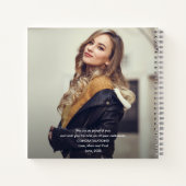 Carnet Script moderne Photo Graduation Guest Book Keepsak (Dos)