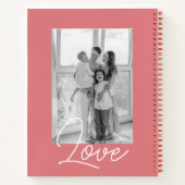 Carnet Script moderne tendance Nom de famille et collecti (Dos)