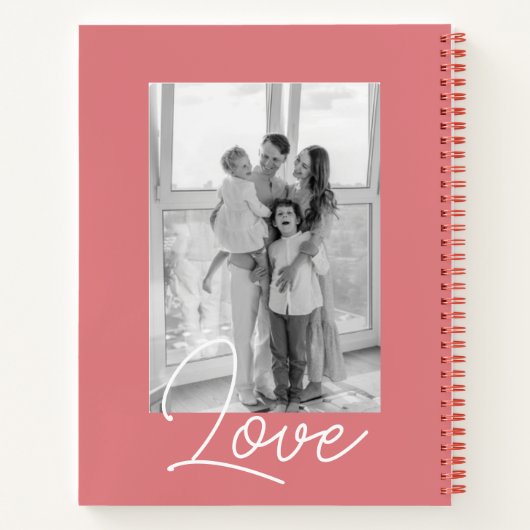 Carnet Script moderne tendance Nom de famille et collecti (Dos)