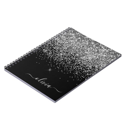 Carnet Script Monogram Girly Name (Côté gauche)