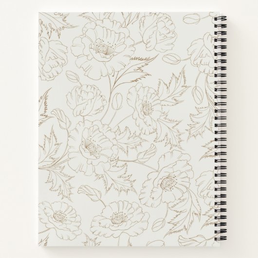 Carnet script simple noir et blanc (Dos)