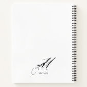 Carnet Script stressé avec le nom Monogram Notebook (Dos)