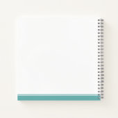 Carnet Script Turquoise monogramme (Dos)