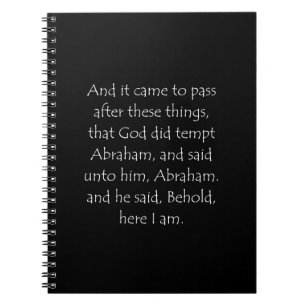Carnet Scripture Quote Genesis 22 1