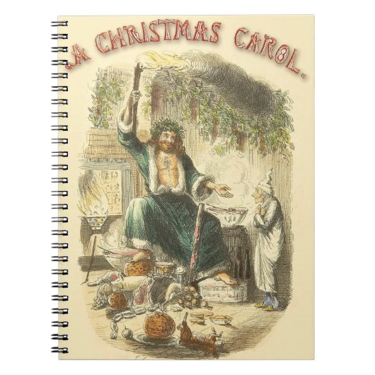 Carnet Scrooge Fantôme de Noël présent victorien (Devant)