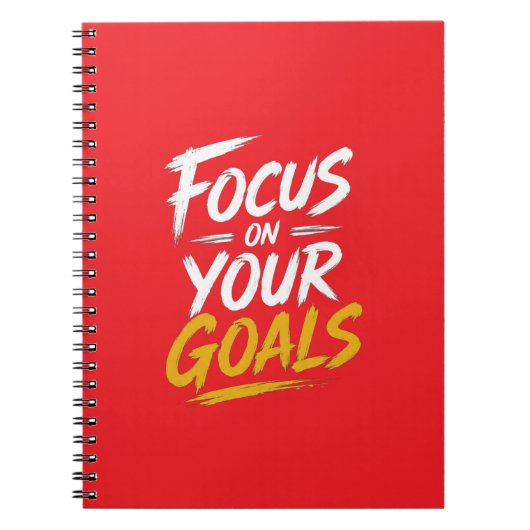 Carnet Se concentrer sur vos objectifs motivationnels (Devant)