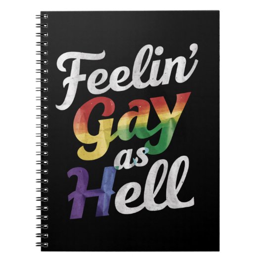 Carnet Se sentir gai comme l'enfer Fierté LGBT (Devant)