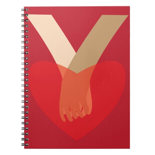 Carnet Se tenir la main (Devant)