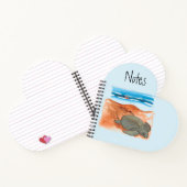 Carnet Sea Turtle Beach Amusant Coeur coloré (Intérieur)