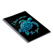 Carnet Sea Turtle love Ocean (Côté Droit)