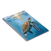 Carnet Sea Turtle Ocean Animal Watercolor (Côté Droit)