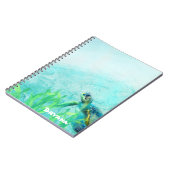 Carnet Sea Turtle Ocean Beach Art personnalisé (Côté gauche)
