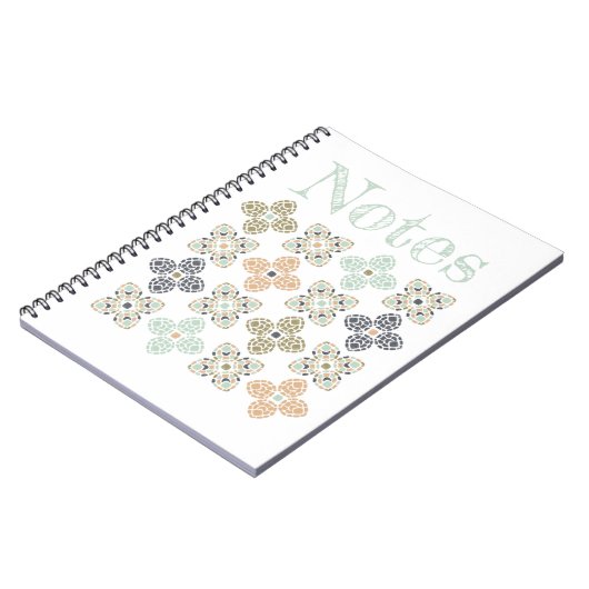 Carnet Sea Turtle Shell Mosaic Pattern Stylish Notes (Côté gauche)