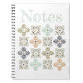 Carnet Sea Turtle Shell Mosaic Pattern Stylish Notes (Devant)