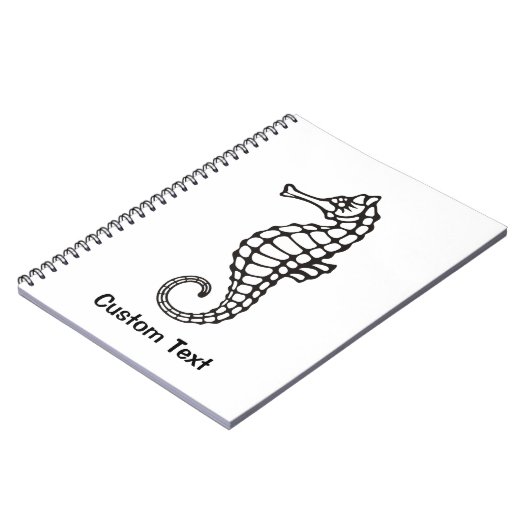Carnet Seahorse Black (Côté gauche)