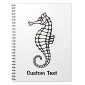 Carnet Seahorse Black (Devant)