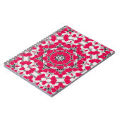 Carnet Seamless abstract mandala hearts bright round orna (Côté gauche)