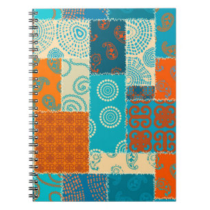 Carnet Seamless background pattern. Patchwork pattern in