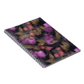 Carnet Seamless dark plum fruits purple berries cherry (Côté Droit)