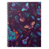 Carnet Seamless pattern with space butterfly, crystals, h (Devant)