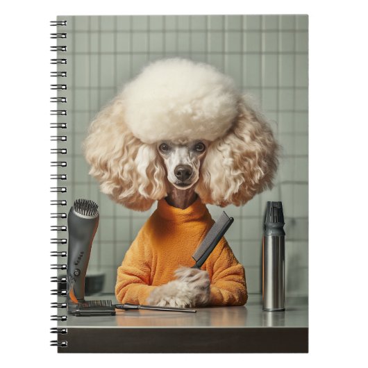 Carnet Séance De Grooming De Poodle (Devant)