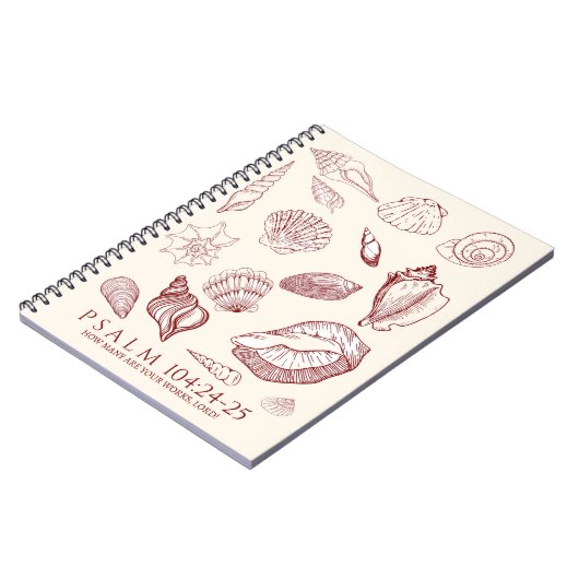 Carnet Seashell Bible Verse (Côté gauche)