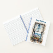 Carnet Seaside Window View Watercolor Coastal Scene (Intérieur)