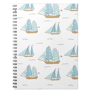 Carnet Seatime été Cute yachts avec voile