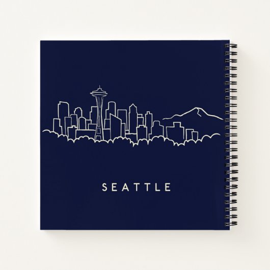 Carnet Seattle Skyline (Dos)