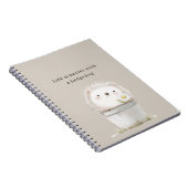 Carnet Seau de Fleur de Marguerite Hérisson Crème de Caca (Côté Droit)