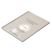 Carnet Seau de Fleur de Marguerite Hérisson Crème de Caca (Côté gauche)
