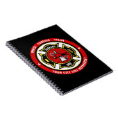 Carnet Secourt de pompier AJOUTER LE NOM Insigne du servi (Côté Droit)