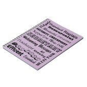 Carnet Secrétaire Notebook (Côté gauche)