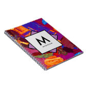 Carnet Section mince en granit avec nom et monogramme sur (Côté Droit)