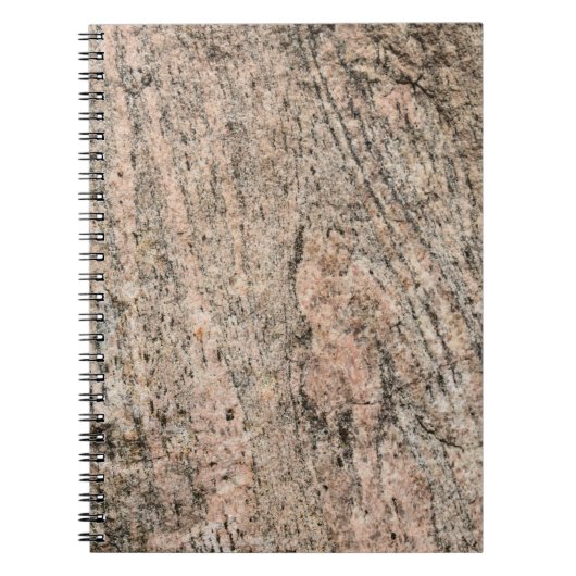 Carnet Sédiments roses et roches de granit noir (Devant)