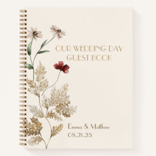 Carnet Sedona Garden Wedding Day Guest Book