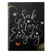 Carnet Seek Magic Every Day- Glitter Glam Notebook (Devant)