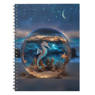 Carnet Sehorse Starfish Surreal Ocean Beach