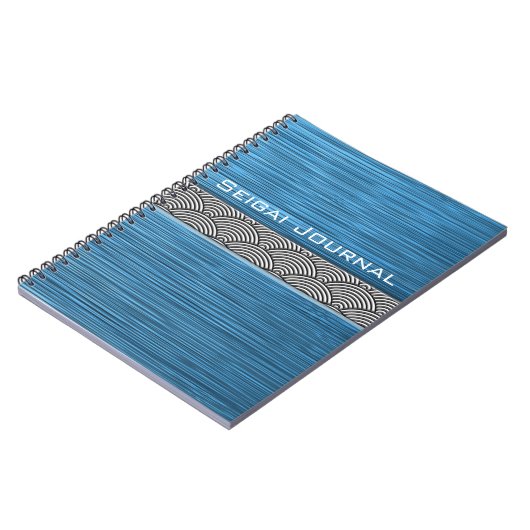 Carnet seigai turquoise (Côté gauche)
