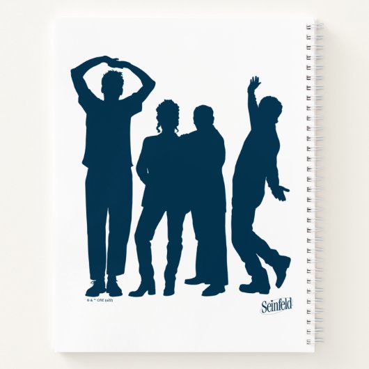 Carnet Seinfeld | Graphique de silhouette de groupe (Dos)