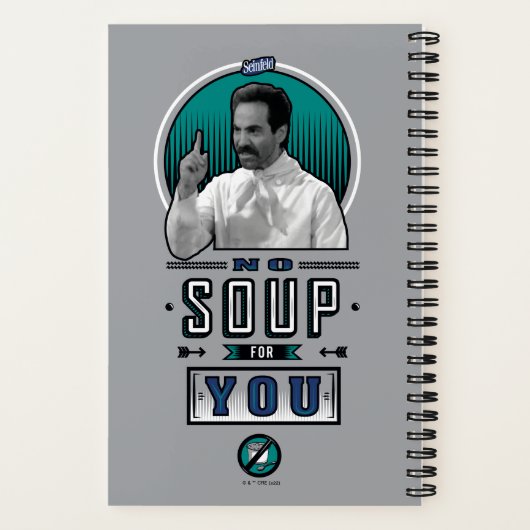 Carnet Seinfeld | Pas De Soupe Pour Vous Graphique (Verso)